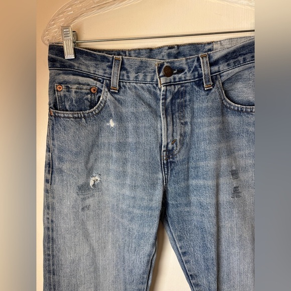 Levi’s LVC Women’s 505 0217 Big E Distressed Zipper Fly 100% Cotton Jeans 28 - Picture 9 of 16